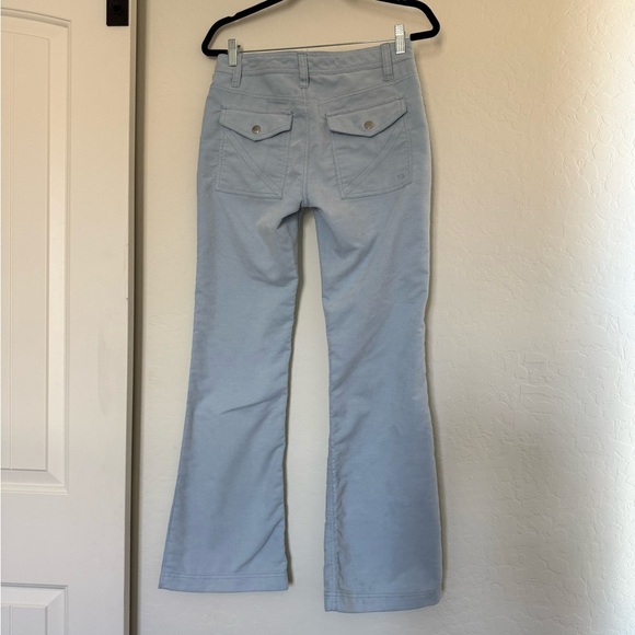 Tommy Hilfiger Corduroy Light Baby Blue Pants Flare Bootcut Style Y2K Retro 2 - Picture 2 of 4